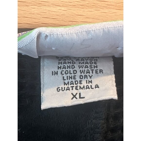 Handmade Black Textured Button-Up Sleeveless Vest By Eucalyptus XL Cotton Made I - Picture 4 of 8